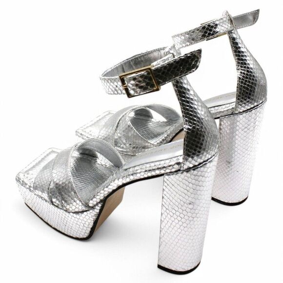 Good American Womens Ankle Strap Open Toe Platform Sandals - Picture 5 of 8